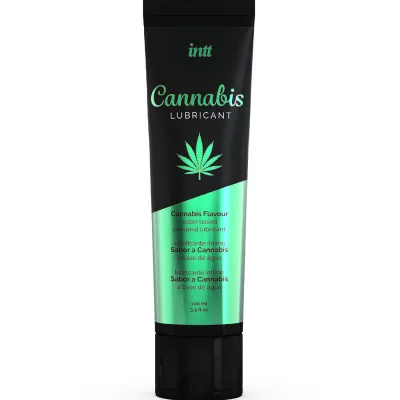 Wasserbasiertes intimgleitmittel mit cannabis-geschmack