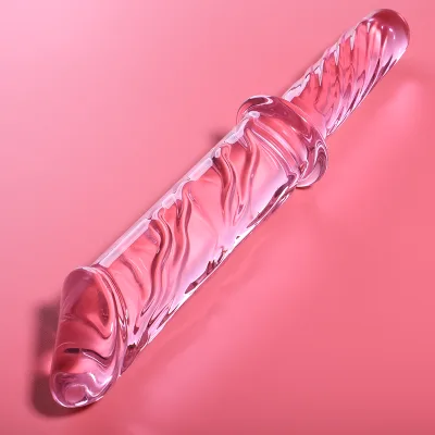 Modelo 24 dildo cristal rosa 28.5 cm -o- 5 cm