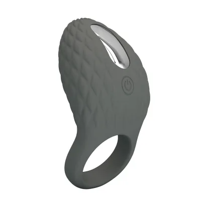 Pretty love - bague vibrante texturée rechargeable avec stimulateur