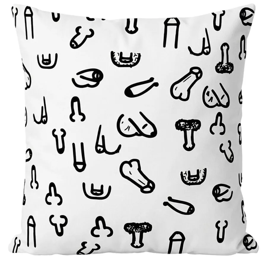 Coussin pénis blanc 30 x 30