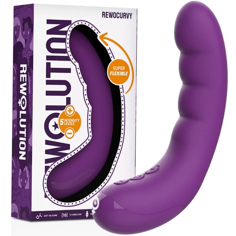 Rewocurvy vibrateur flexible rechargeable