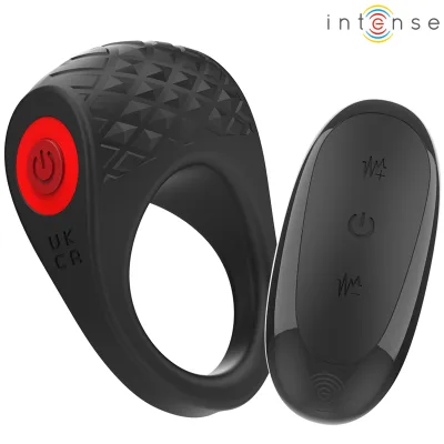 Intense - clover vibrator penisring 10 vibrationen schwarz