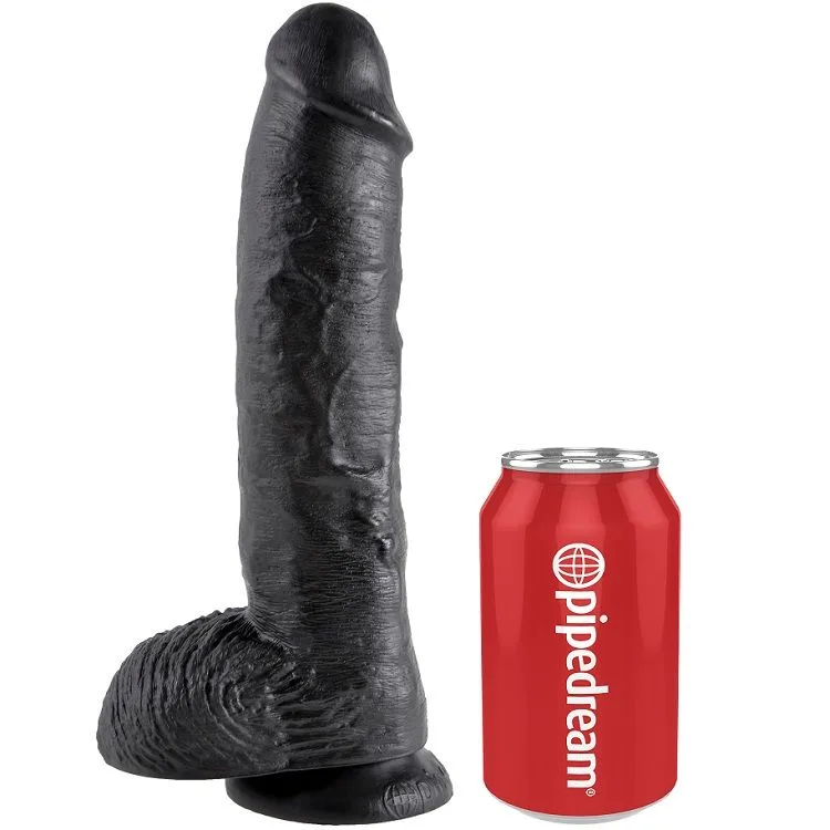 Gode noir avec boules 25.4 cm