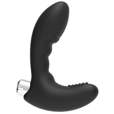 Prostatischer vibrator wiederaufladbar. modell 4 - schwarz
