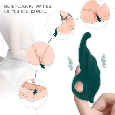 Armony - fingerstimulator & vibrator grün