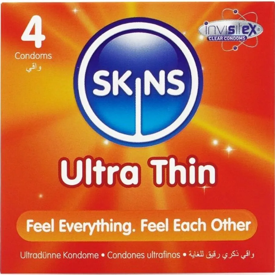 Pack de 4 préservatifs ultra fins premium