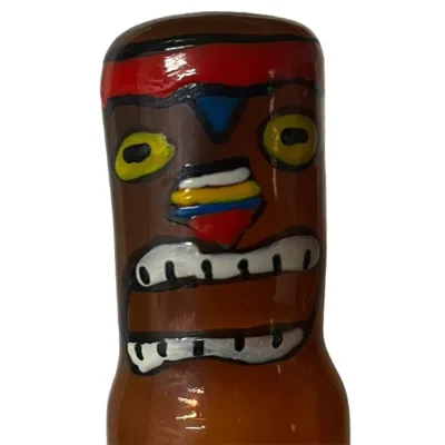 Preservativo decorativo pintado a mano totem TIKI-HAWAII-03