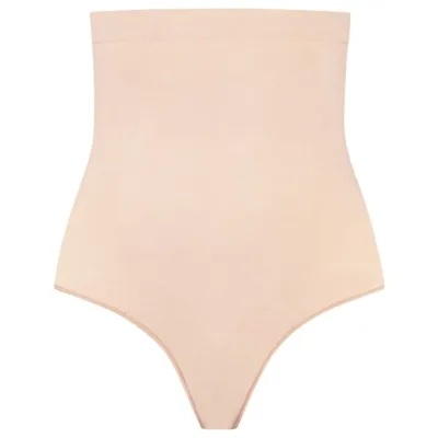 Bye-bra - tanga de talle alto sin costuras beige talla XXL
