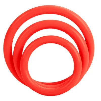 Tri-rings set rot