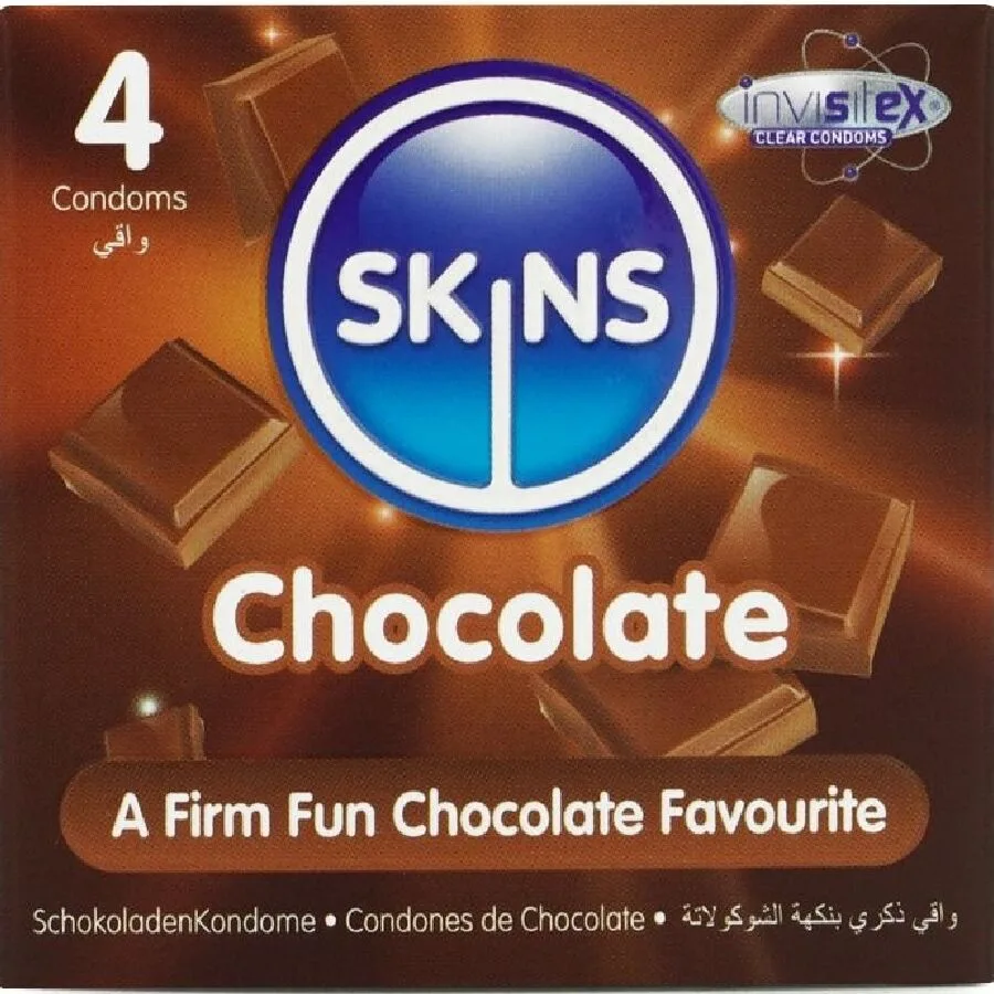 Pack de 4 préservatifs premium chocolat