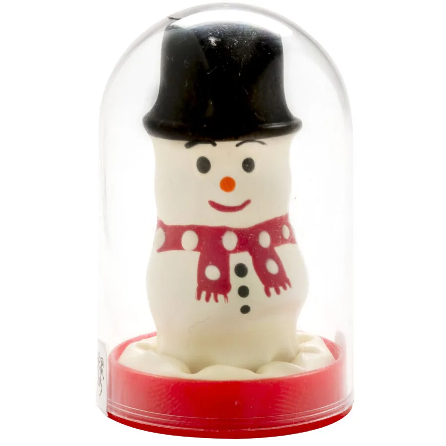 Préservatifs fantaisie peints à la main bonhomme de neige