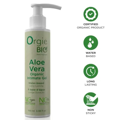 Gel intime bio à base de eau et de aloe vera 100 ml