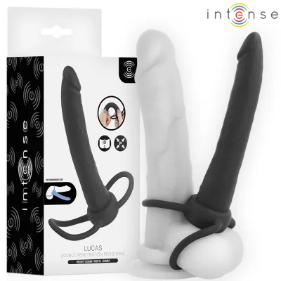 Intense - lucas gode anal avec anneau pénien et testiculaire en silicone