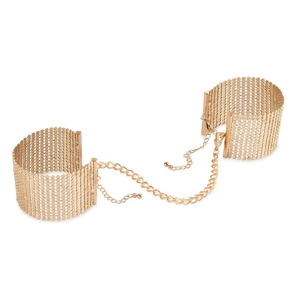 Bijoux indiscrets - désir métallique menottes maille métal doré