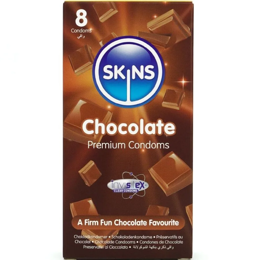 Pack de 8 préservatifs premium chocolat