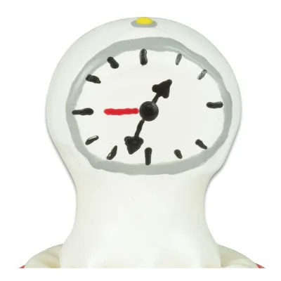 Preservativo decorativo pintado a mano reloj
