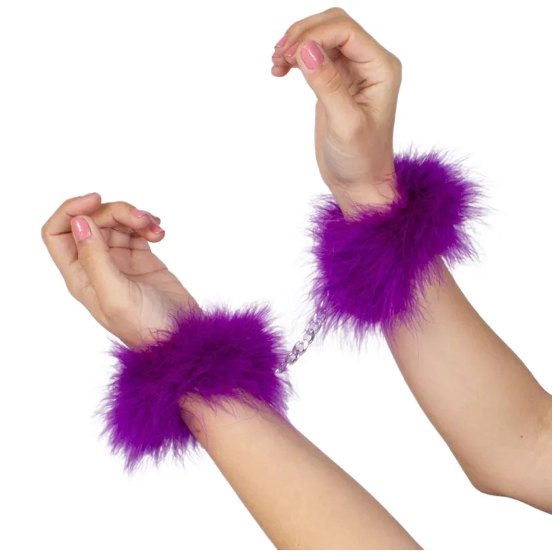 Secretplay - menottes marabou violet