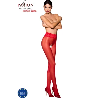 Passion - tiopen 008 red tights 3/4 30 den