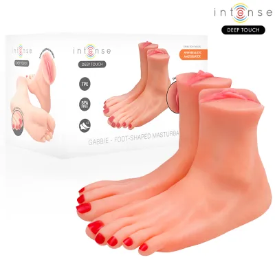 Intense deep touch - gabbie mastubador de dos piezas en forma de pie