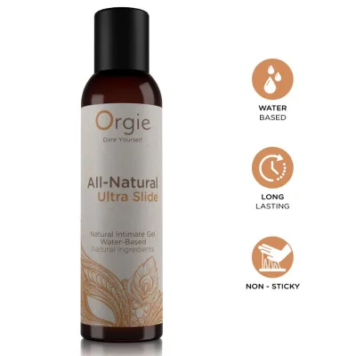 All-natural ultra slide gel íntimo base agua 150 ml