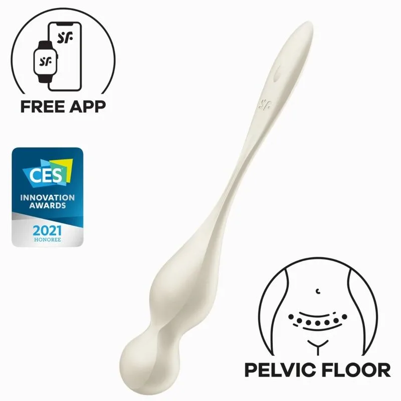 Satisfyer - balles vibrantes de kegel love birds blanches