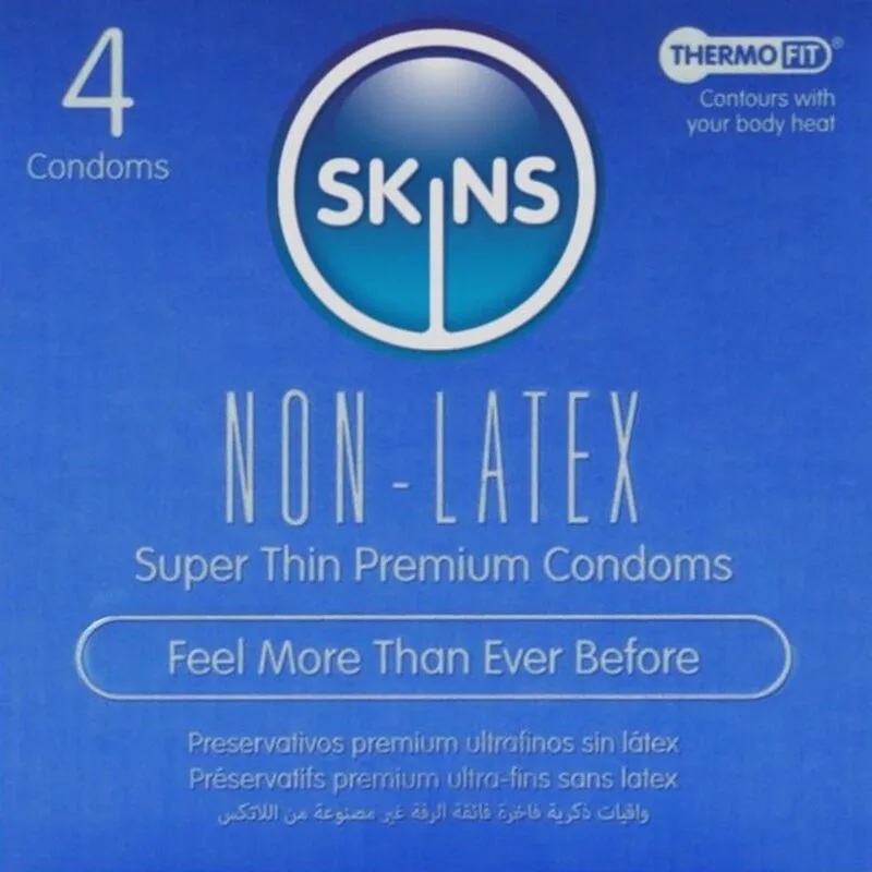 Lot de 4 préservatifs sans latex