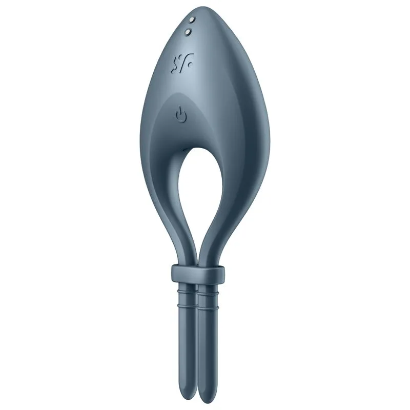 Satisfyer - Vibromasseur à anneau « Bullseye » avec application, gris