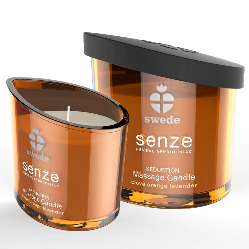 Bougie de massage séduction senze - girofle, orange, lavande