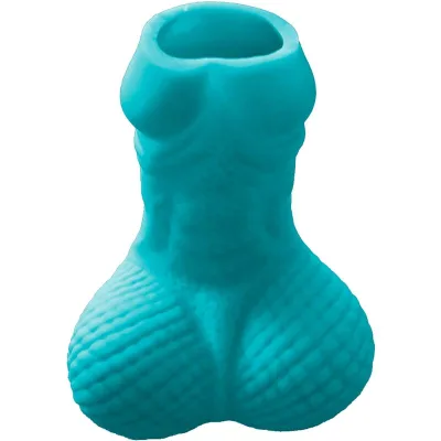 Blue penis shot glass