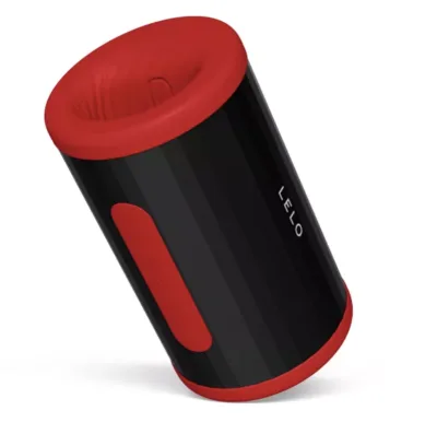 F2S double sonic stroker mâle avec double stimulation sonique rouge