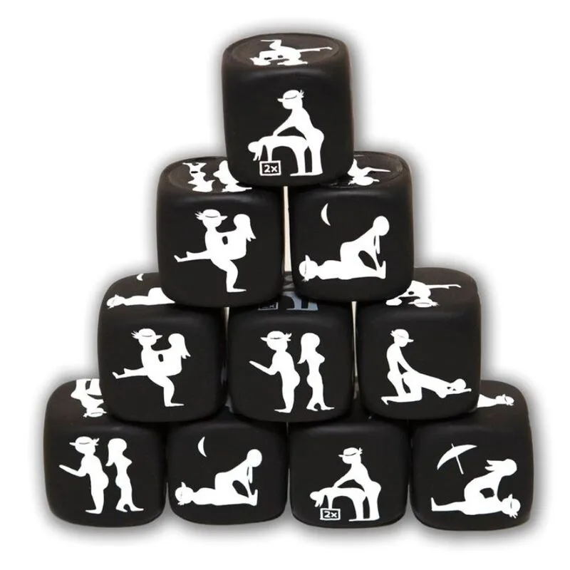 Jeu de dés de posture noir