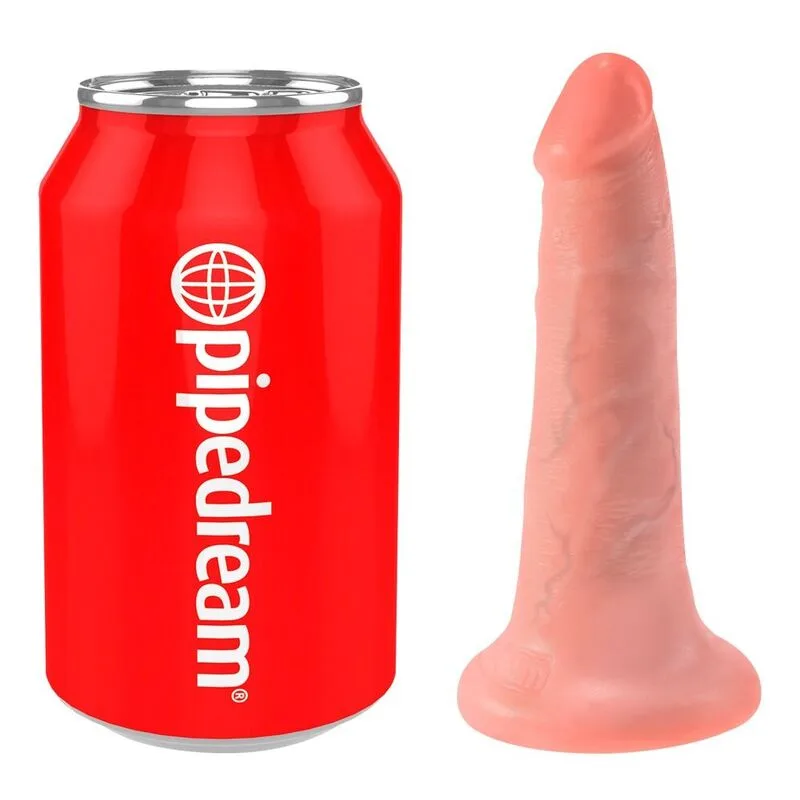 Dildo with balls 14 cm flesh