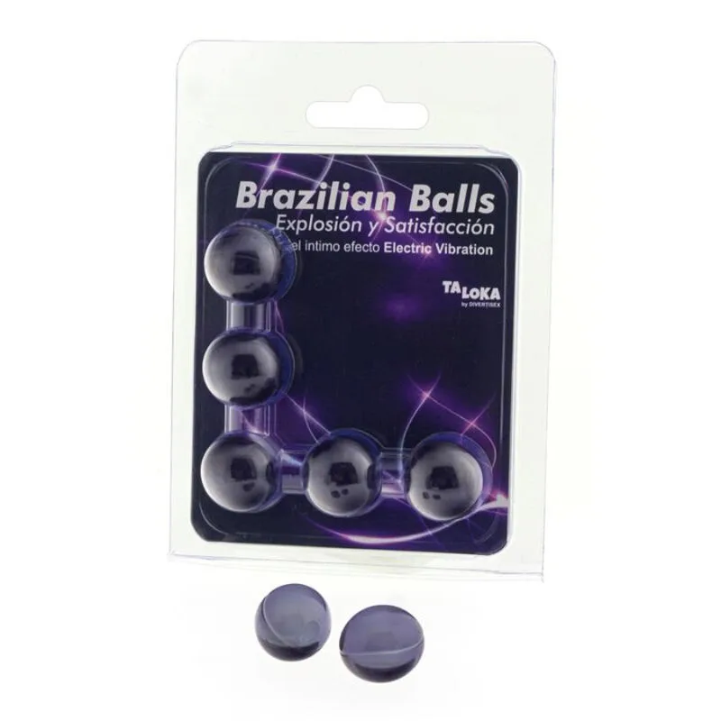 5 balles brésiliennes effet vibrant électrique gel excitant