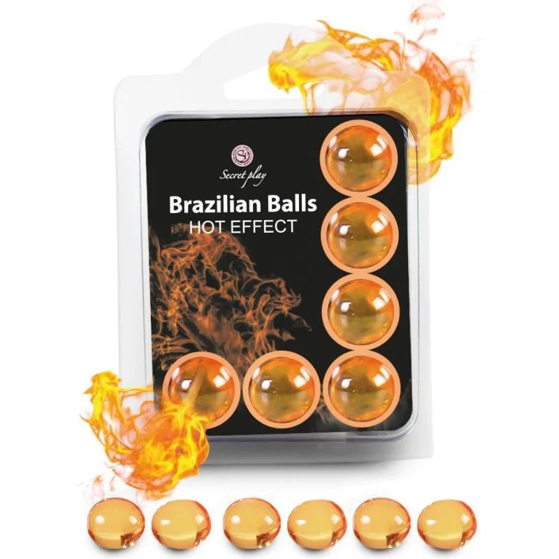 Secretplay - set 6 balles brésiliennes effet chaleur