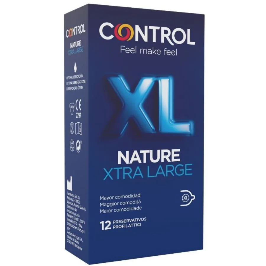 Control - Préservatifs Adapta Nature XL, lot de 12