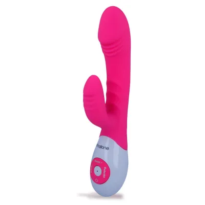 Dancer vibrator with rabbit and sound vibration