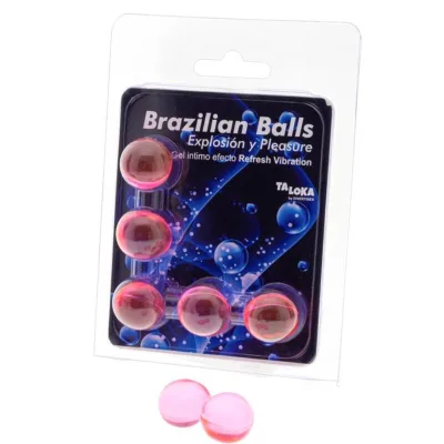 5 brazilian balls refresh vibrating effect exciting gel