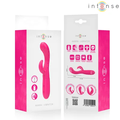 Intense - amara vibrateur avec langue stimulante 10 vibrations rose