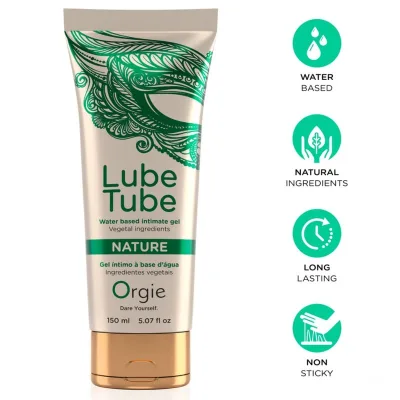 Tube de lubrifiant nature gel intime à base de eau 150 ml