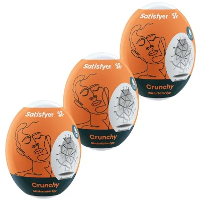 Satisfyer - 3 masturbator eggs crunchy