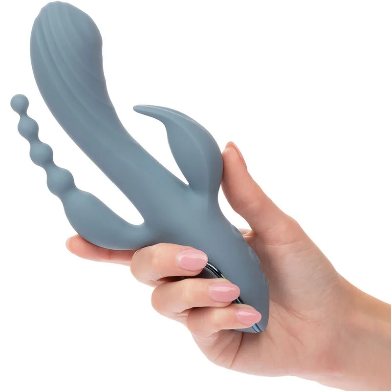 Vibrateur triple ecstasy gris
