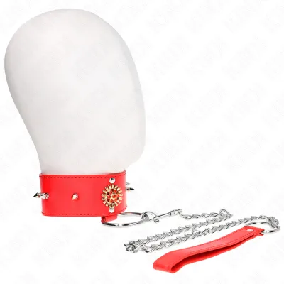 Kink - red diamond necklace with belt 65 cm ajdustable 35-51 cm x 7 cm