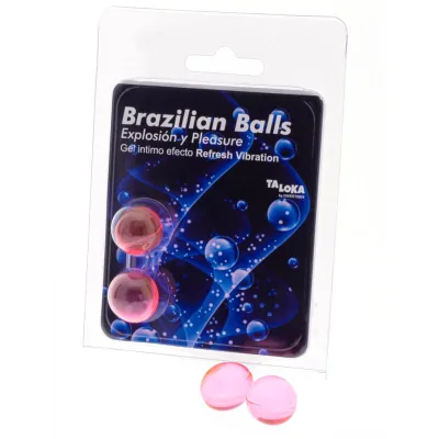 2 brazilian balls refresh vibrating effect exciting gel