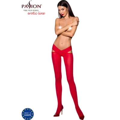 Passion - tiopen 005 red tights 3/4 60 den
