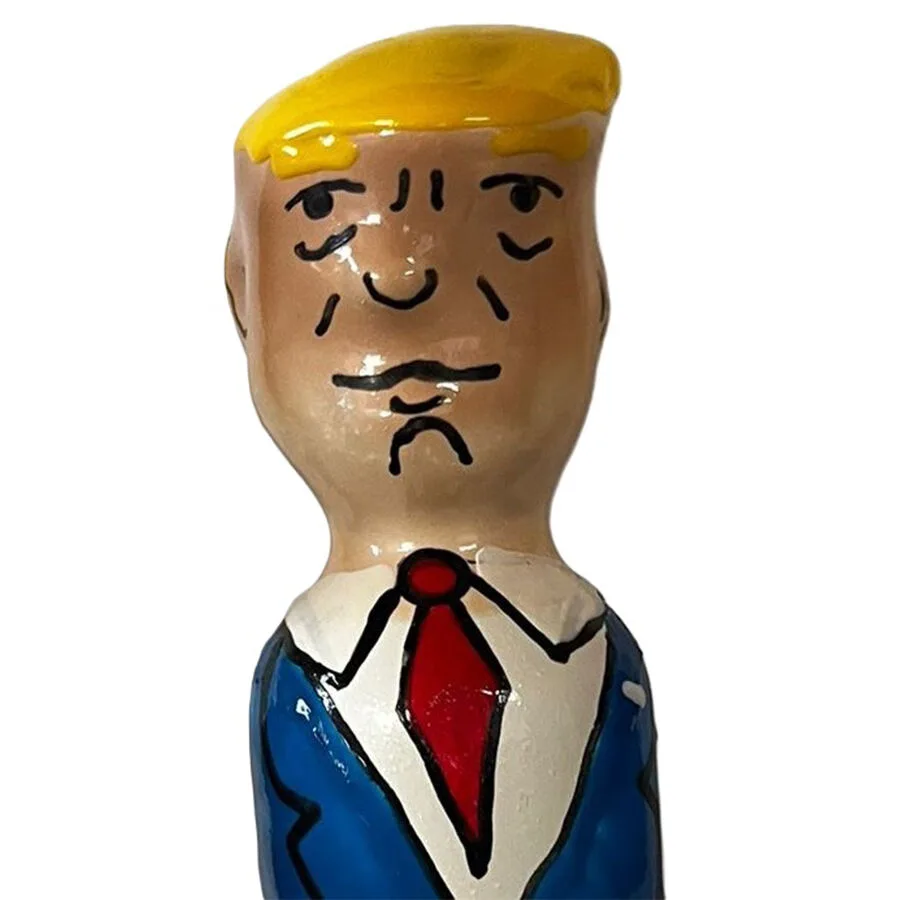 Handpainted novelty condoms grumpy trump