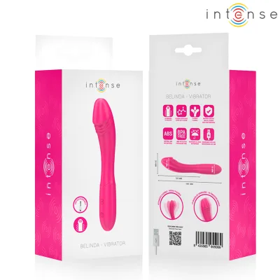 Intense - belinda vibrateur 19 cm flexible 10 vibrations rose