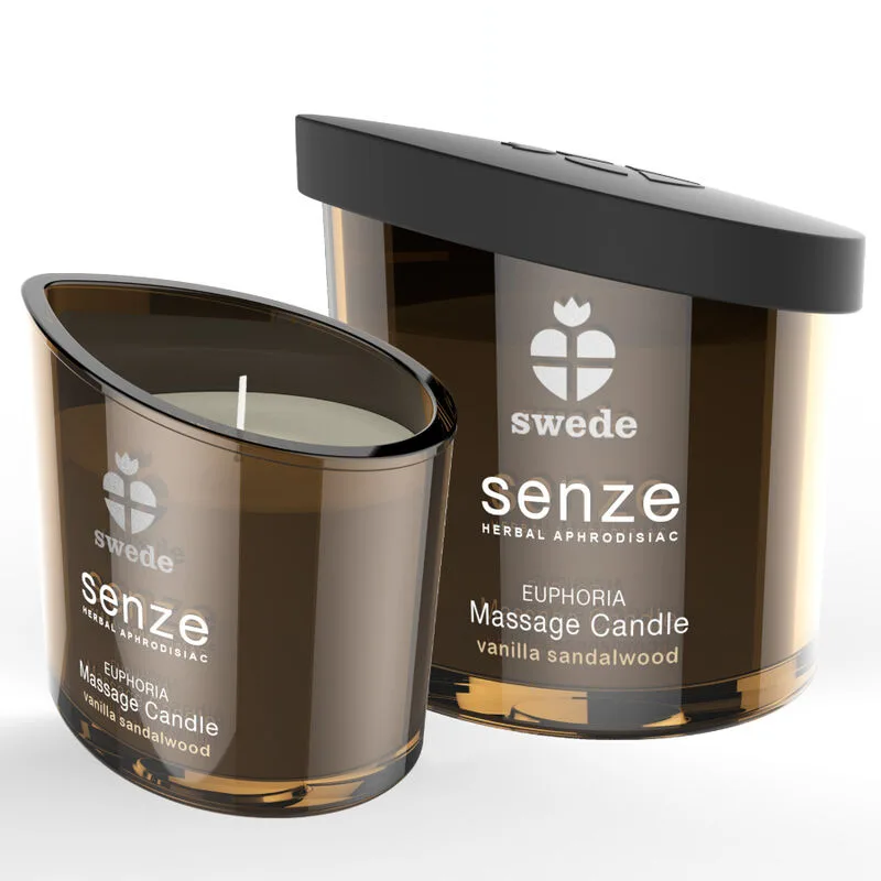 Bougie de massage senze euphoria - vanille, bois de santal