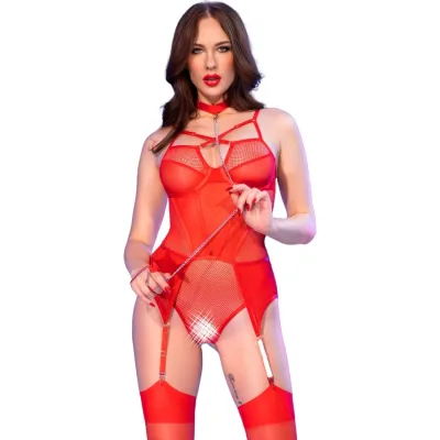 Chilirose - cr 4879 body crotchless rojo XL