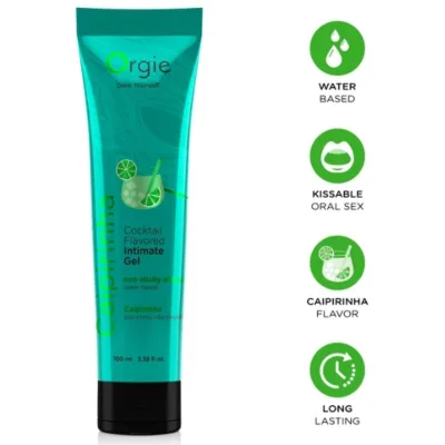 Lube tube cocktail caipirinha gel intime à base de eau 100 ml