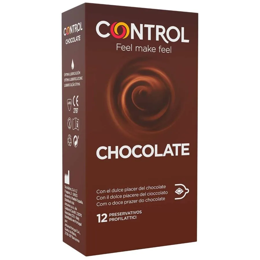 Control - préservatifs au chocolat Adapta, lot de 12